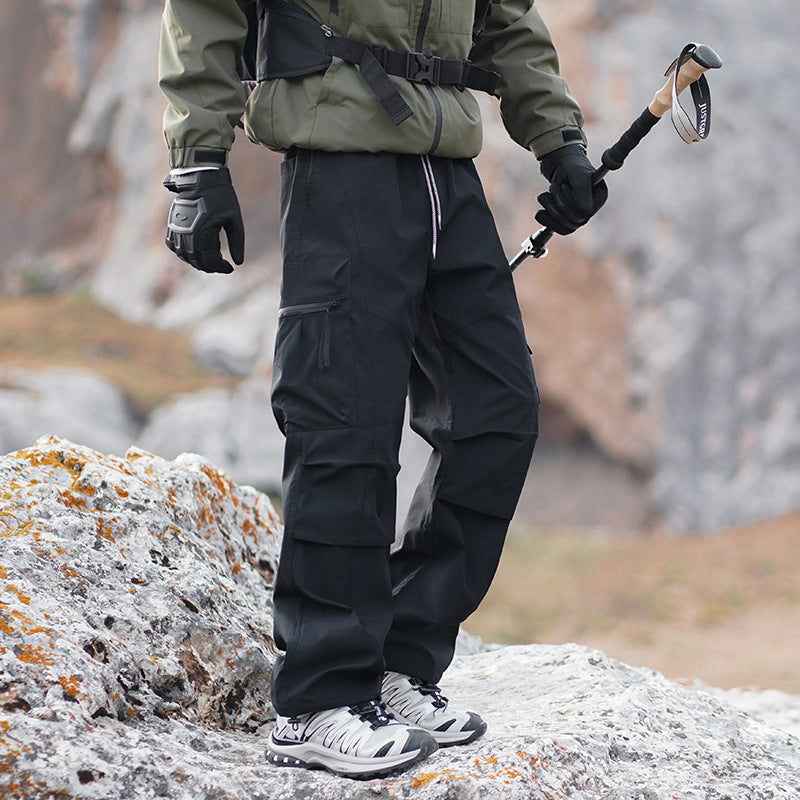 Men's Robust Water-Repellent Trekking Pants with Cargo Pockets Fashion Glam