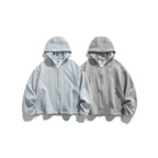 Unisex Oversize Fleece Zip Jacket with Hood, Two-Way Zipper and Adjustable Hem Fashion Glam