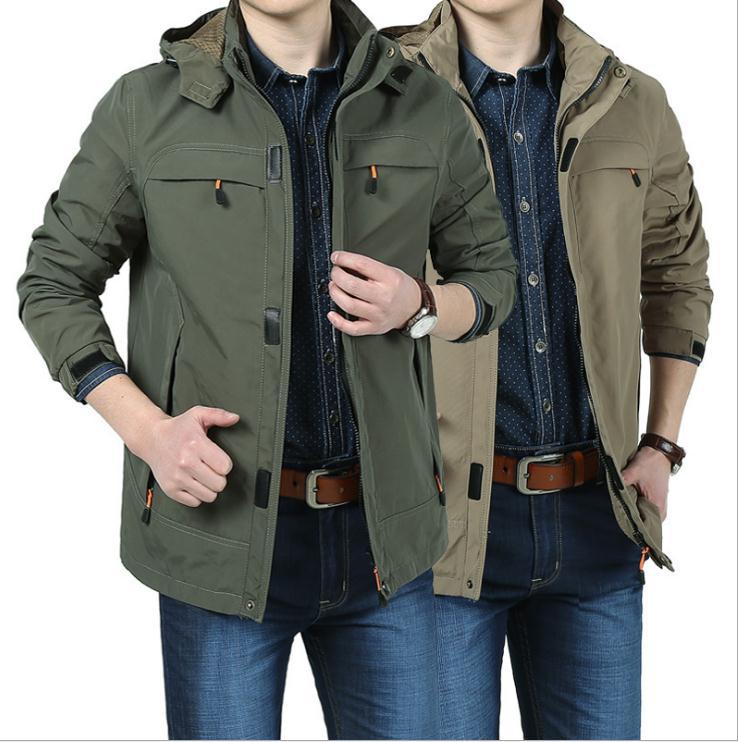 Men's Modern Softshell Field Jacket with Hood, Breathable Stretch and Organizer Pockets Fashion Glam