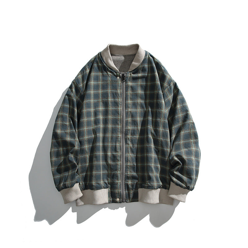 Unisex boxy bomber jacket in herringbone look with ribbed cuffs, flap pockets, and concealed snap button placket Fashion Glam