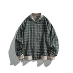 Unisex boxy bomber jacket in herringbone look with ribbed cuffs, flap pockets, and concealed snap button placket Fashion Glam
