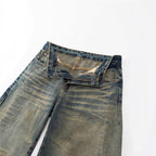 Women's Loose High-Waist Baggy Jeans with Used Wash and Distressed Details Fashion Glam