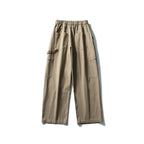 Men's Loose Utility Cargo Pants with Elastic Waistband and Patch Pockets Fashion Glam