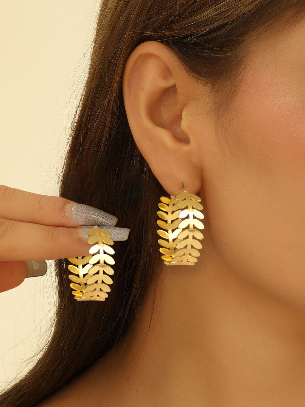 Women artistically designed hoops Fashion Glam