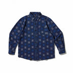 Unisex Boxy Overshirt with geometric allover print and chest pocket Fashion Glam