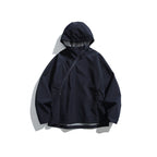 Unisex Lightweight Tech Rain Jacket with Asymmetrical Zipper Fashion Glam