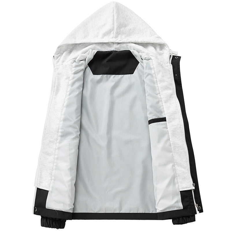 Men's technical hooded softshell jacket with adjustable hood and utility pockets Fashion Glam