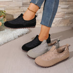 Women's Padded Quilted Slip-On Leisure Shoes with Non-Slip Profiling Sole Fashion Glam