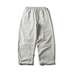 Unisex Wide Cropped Pants with Drawstring, Elastic Waistband and Distinctive Seam Panels Fashion Glam