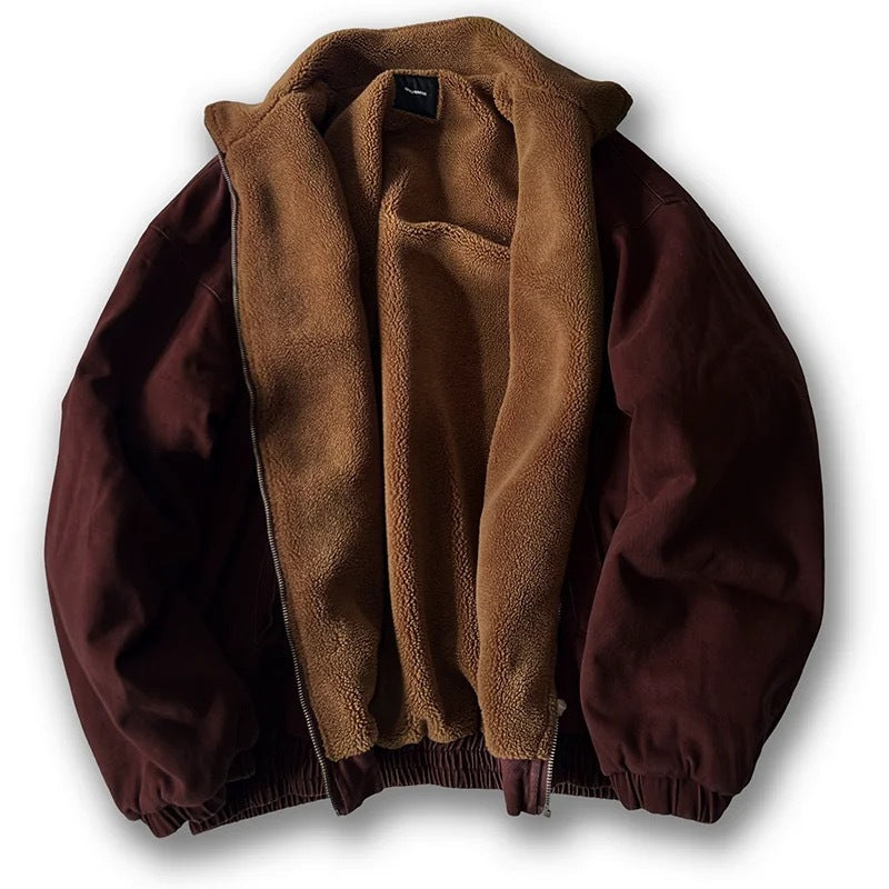 Unisex Padded Bomber Jacket with Teddy Lining Fashion Glam