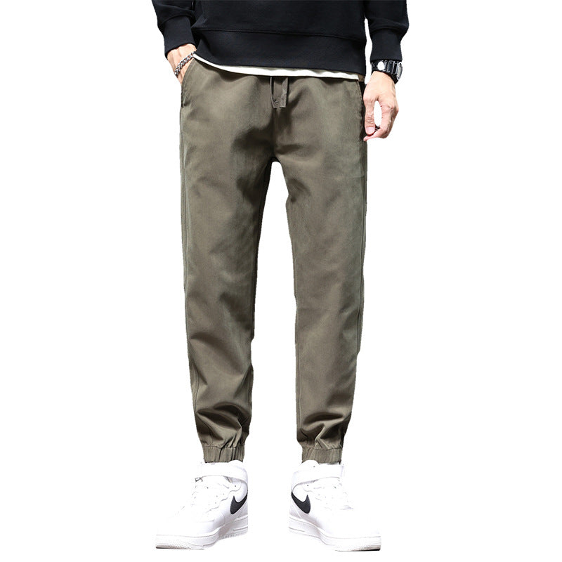 Men's Relaxed-Fit Jogger Pants with Elastic Waistband, Drawstring, and Cuffs Fashion Glam