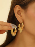 Women artistically designed hoops Fashion Glam