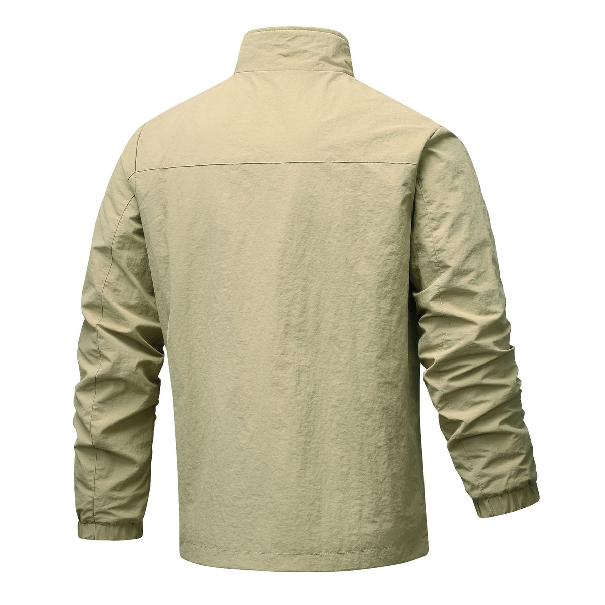 Men's lightweight technical windbreaker with mesh lining, high stand-up collar and zippered pockets Fashion Glam