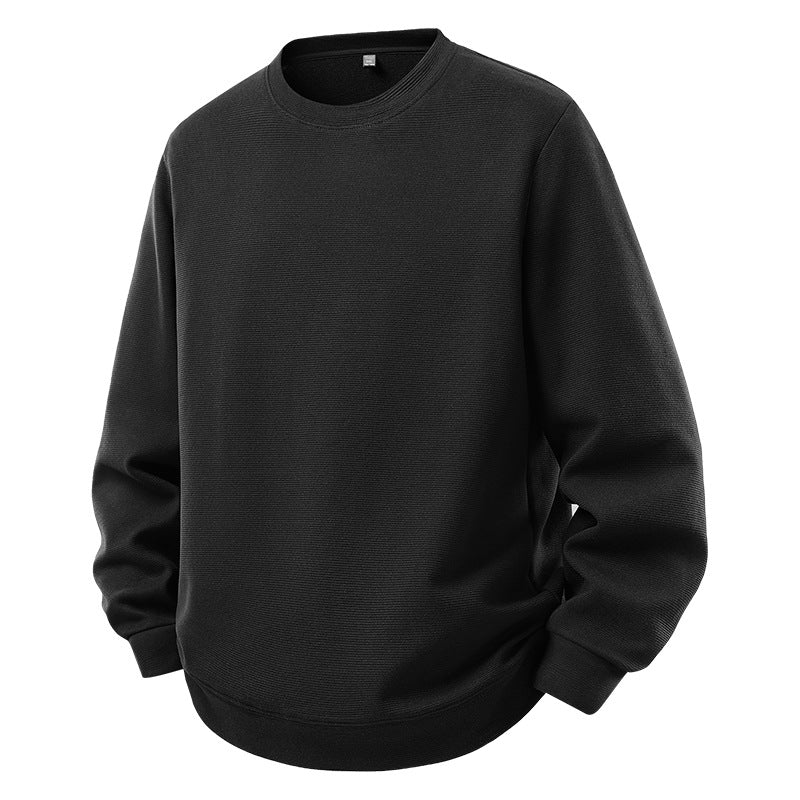 Men's Oversize Sweatshirt with Round Neck and Ribbed Cuffs Fashion Glam