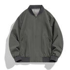 Men's Lightweight Windproof Bomber Jacket with Zipper, Ribbed Cuffs and Concealed Side Pockets Fashion Glam