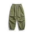 Men's Baggy Cargo Pants with elastic tunnel drawstring waistband, drawstring, and adjustable hem cuffs Fashion Glam