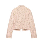 Ladies short jacket with Mandarin collar and decorative toggle fastenings Fashion Glam