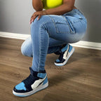 Women's High-waisted stretchy Cargo Skinny Jeans with drawstring waistband Fashion Glam