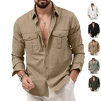 Men's shirt with two chest pockets, Kent collar and classic fit Fashion Glam