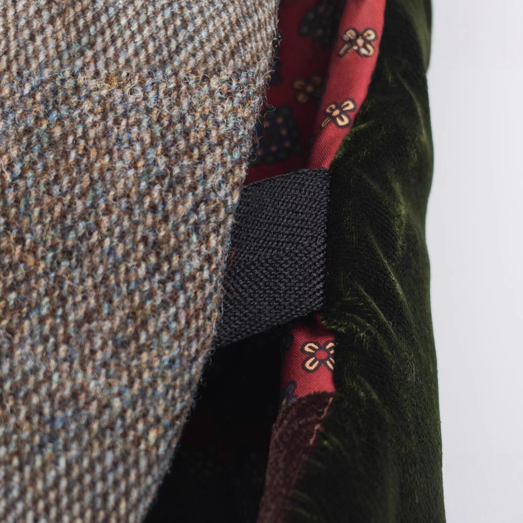 Women's Quilted Patchwork Vest with Voluminous Shawl Collar Fashion Glam