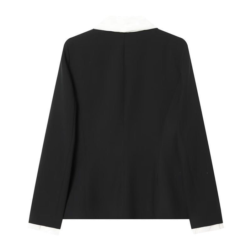 Women's elegant high-waisted wide-leg suit pants with crease Fashion Glam