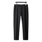 Men's slim-fit suit trousers made of stretch twill with straight leg Fashion Glam