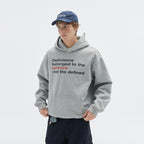 Unisex Oversize Hoodie made of cotton blend with kangaroo pocket and statement print Fashion Glam