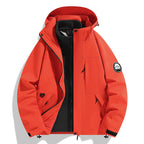 Women's two-layer softshell outdoor jacket with removable fleece inner jacket and hood Fashion Glam