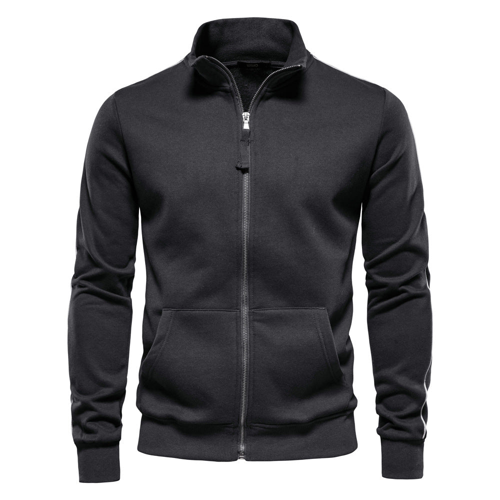 Men's sweatshirt jacket with high collar and full zip Fashion Glam