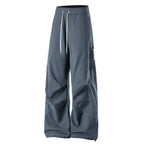 Men's Baggy Cargo Pants with Elastic Waistband, Multifunctional Pockets, and Adjustable Hem Fashion Glam