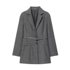 Women Straight Cut Suit Trousers with High Waist and Crease Fashion Glam