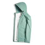 Men's waterproof city outdoor jacket with hood, concealed zipper and cargo pockets Fashion Glam