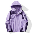 Ladies Multifunctional Trekking Softshell Jacket with removable fleece lining and hood Fashion Glam
