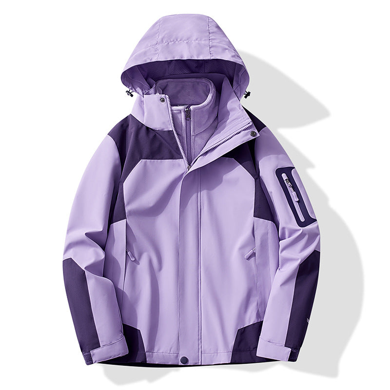 Ladies Multifunctional Trekking Softshell Jacket with removable fleece lining and hood Fashion Glam