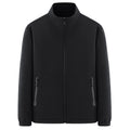 Men's minimalist technical all-weather softshell jacket with stand-up collar and water-repellent zippers Fashion Glam