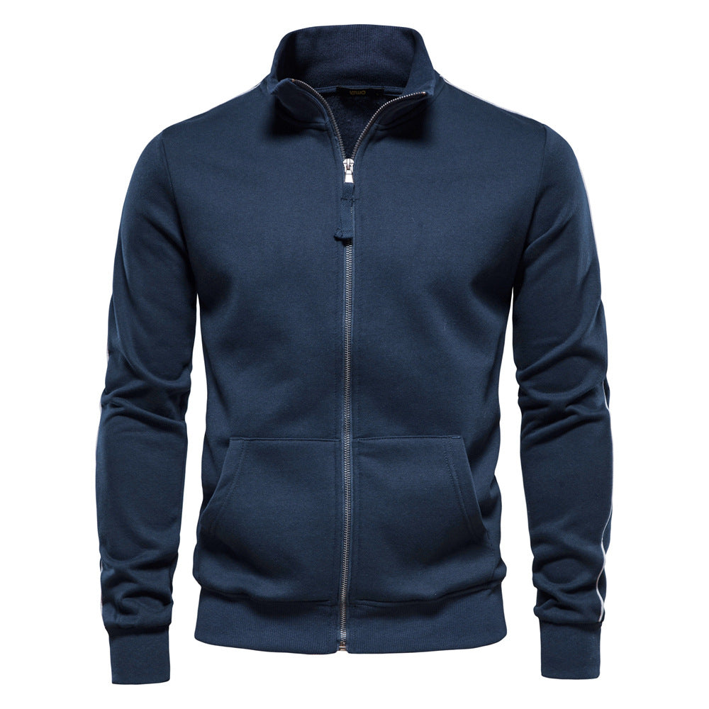 Men's sweatshirt jacket with high collar and full zip Fashion Glam