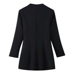 Women’s Longline Tunic with Central Keyhole and Decorative Buttons Fashion Glam