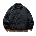 Unisex Boxy-Light Wind Jacket with Shirt Collar, Elastic Hem and Minimalist Shell Fashion Glam