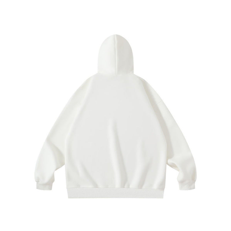 Unisex Oversize Hoodie with Kangaroo Pocket and Minimal Front Print Fashion Glam