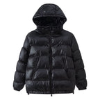 Women Quilted Oversized Thermal Jacket with Hood and Water-Repellent Surface Fashion Glam