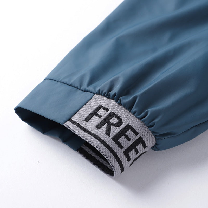 Men's nan ultralight windproof leisure jacket with stand-up collar, concealed zipper, and zippered pockets Fashion Glam