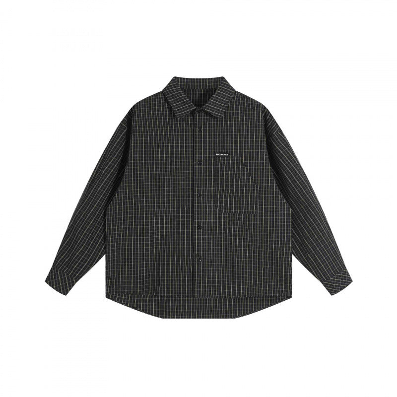 Unisex Oversize Shirt Jacket with boxy cut, shirt collar and patch breast pocket Fashion Glam