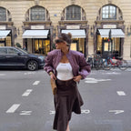 Women's Padded Cropped Jacket with Stand Collar, Drawstring Hem and Dropped Shoulder Details Fashion Glam