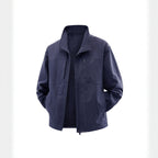 Men's Lightweight Field Utility Jacket with Mesh Lining, Stand-Up Collar and Zipper Pockets Fashion Glam
