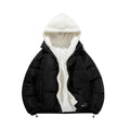 Unisex Padded Hoodie with Sherpa Lining and Adjustable Hem Fashion Glam