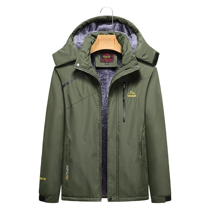 Women's Quilted Winter Jacket with Fleece Lining, Removable Hood, and Waterproof Softshell Outer Layer Fashion Glam
