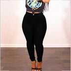 Ladies high-rise shaping skinny jeans with slimming waistband Fashion Glam