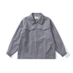 Unisex Kastige Worker-Overjacket made of canvas with full-length zipper, chest flap pocket and patch hand pockets Fashion Glam