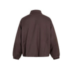Unisex Boxy transitional blouse with shirt collar, two-way metal zipper and elastic cuffs Fashion Glam