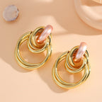 Women's Hanging Earrings with Elegant, Sculptural Design Fashion Glam